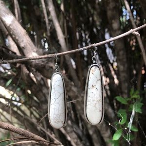 Stone earrings